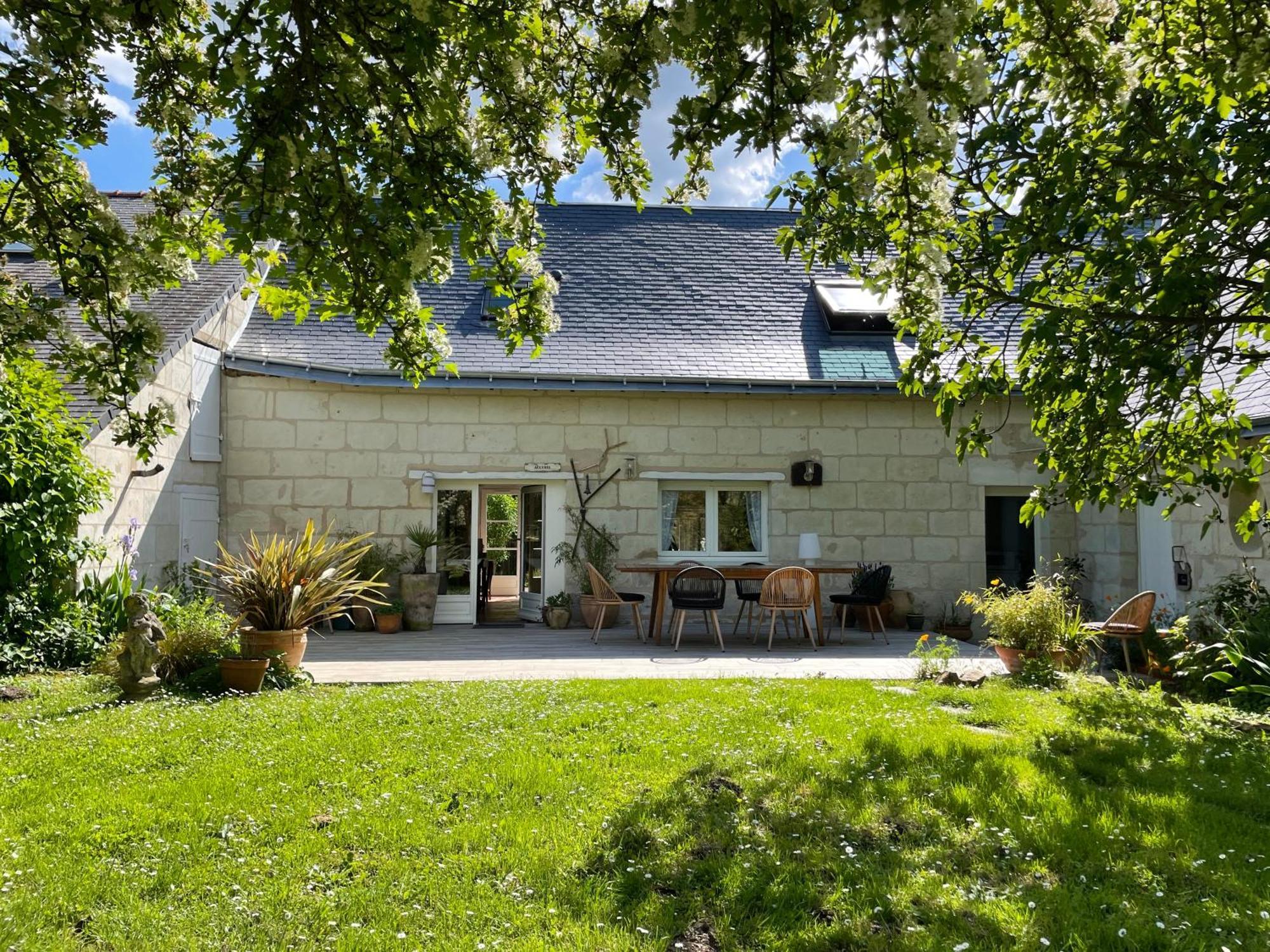 Chambres d hôtes avec Piscine et Spa La Folière Saumur Villebernier Exterior foto