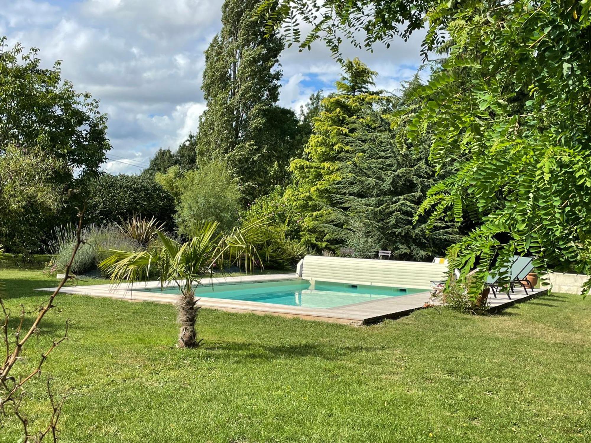 Chambres d hôtes avec Piscine et Spa La Folière Saumur Villebernier Exterior foto