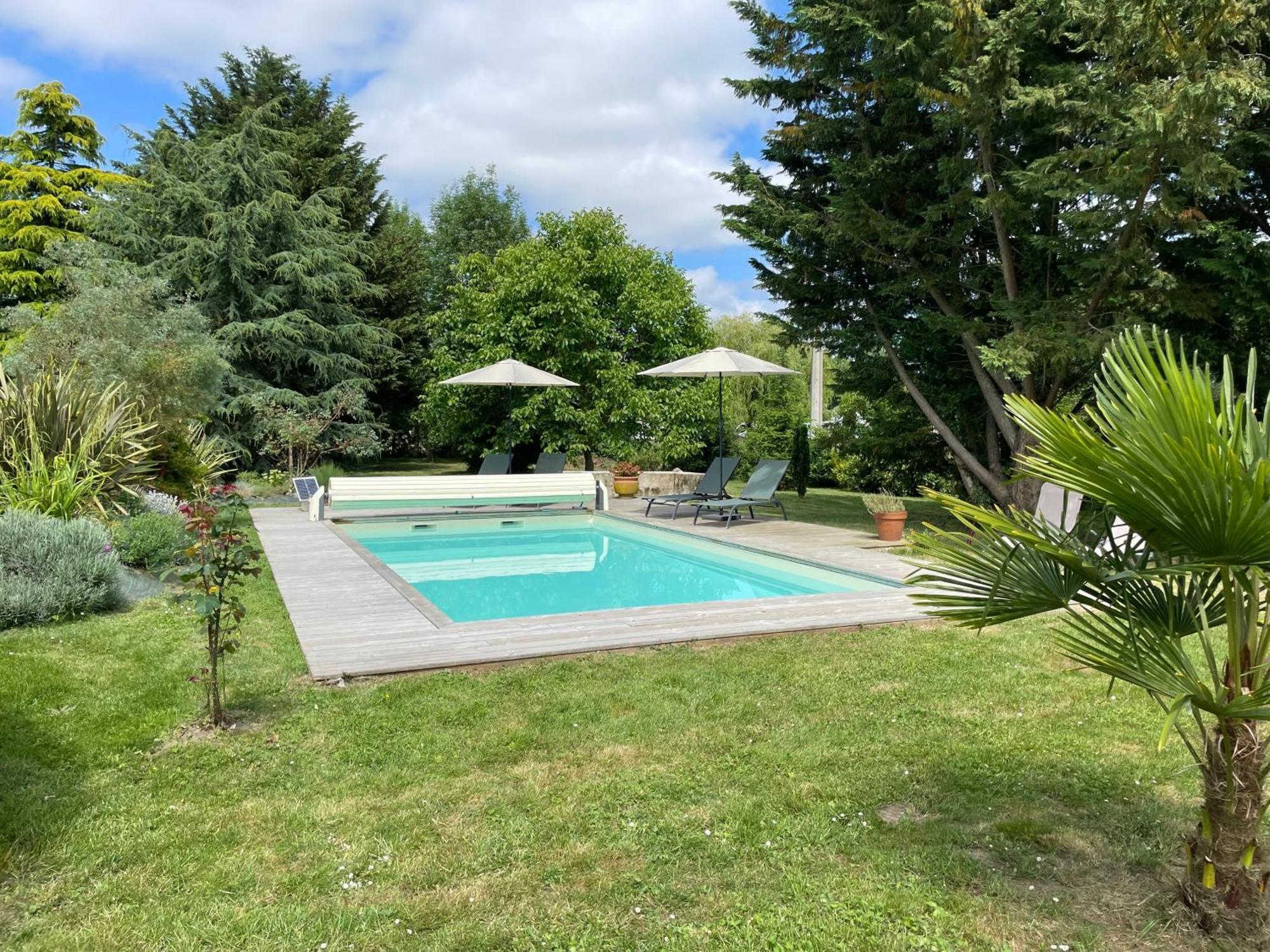 Chambres d hôtes avec Piscine et Spa La Folière Saumur Villebernier Exterior foto